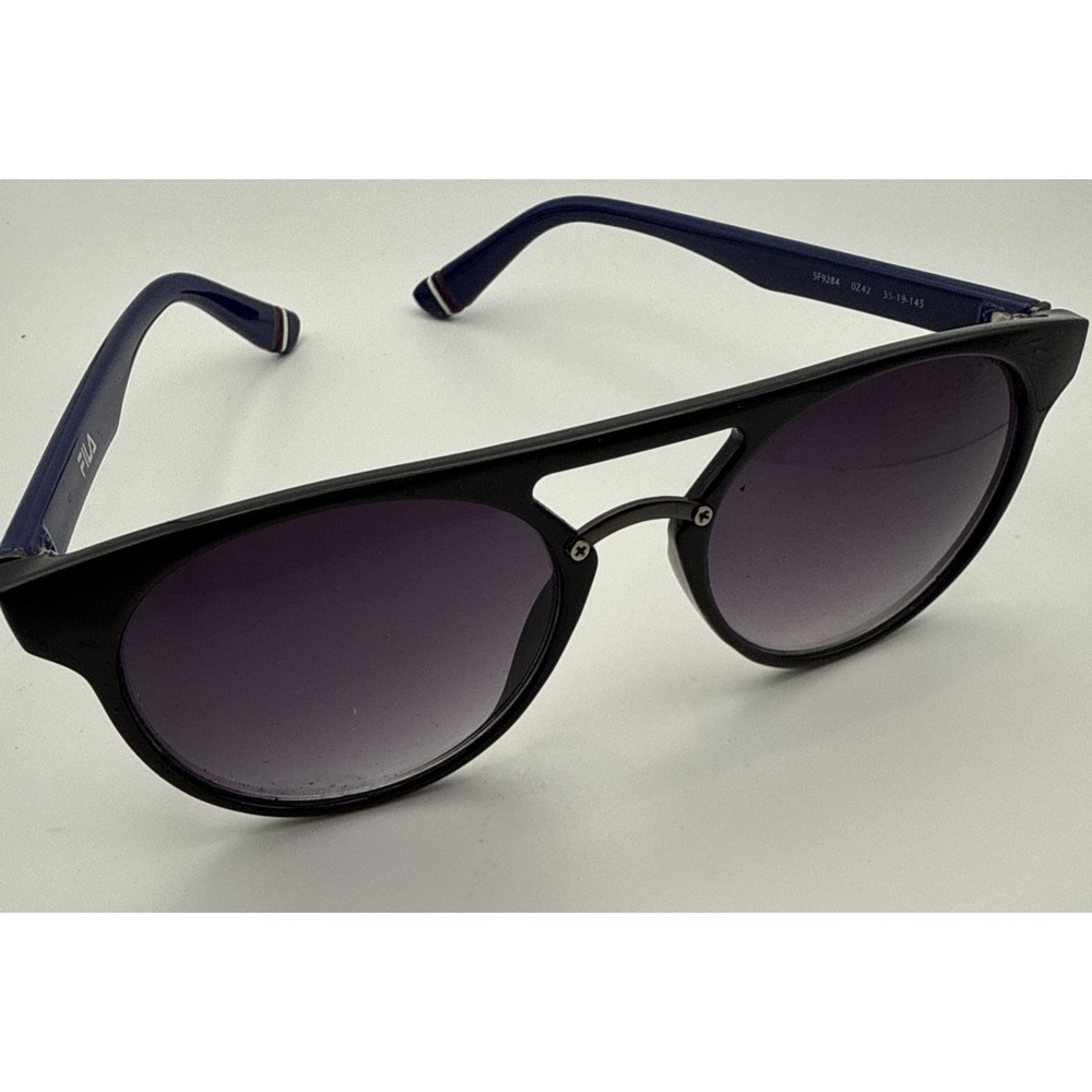 FILA SF 9284 0Z42 BLACK BLUE GRADIENT AUTHENTIC FRAMES SUNGLASSES 55-19-145